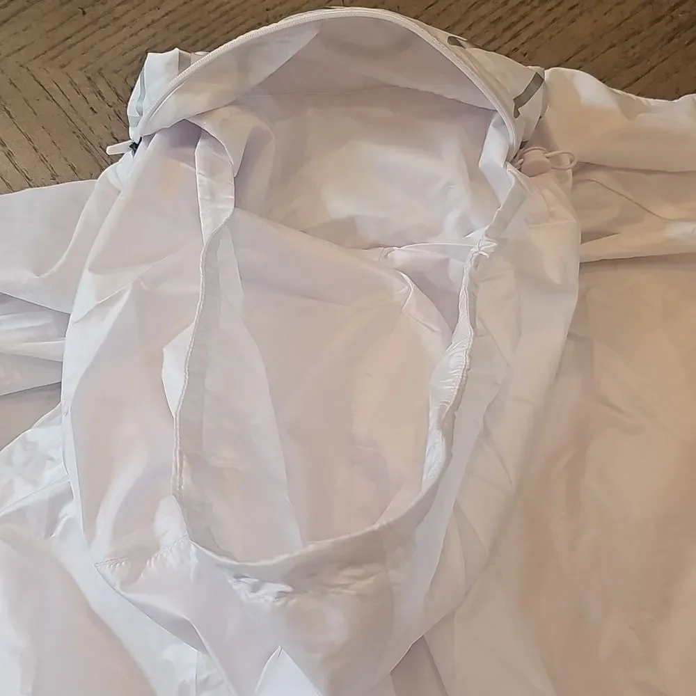 Jordan White Windbreaker Jacket Size M